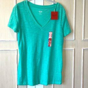 3/$15 Mossimo Womens V Neck Short Sleeve T-shirt size L NWT